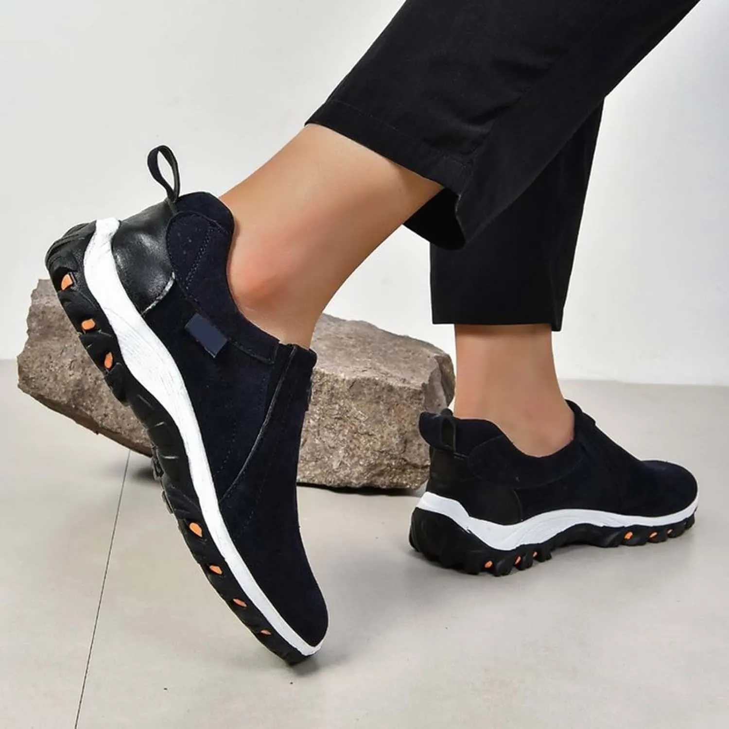 Women Loafers Sport Shoes Running Shoes Breathable Fashion for Student and Teenagers Ladies Slip On All Casual
