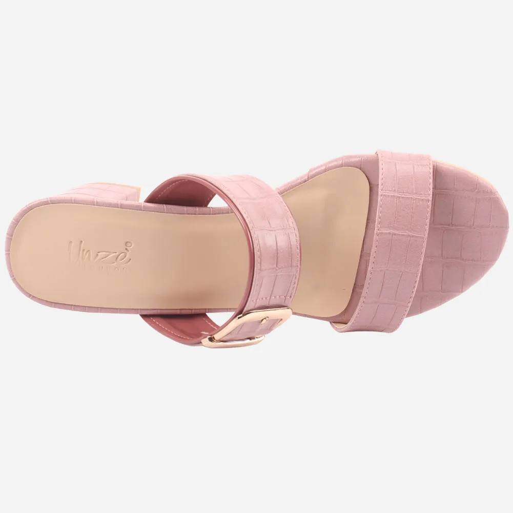 Women "PINKOLA" Block Heel Summer Sandals
