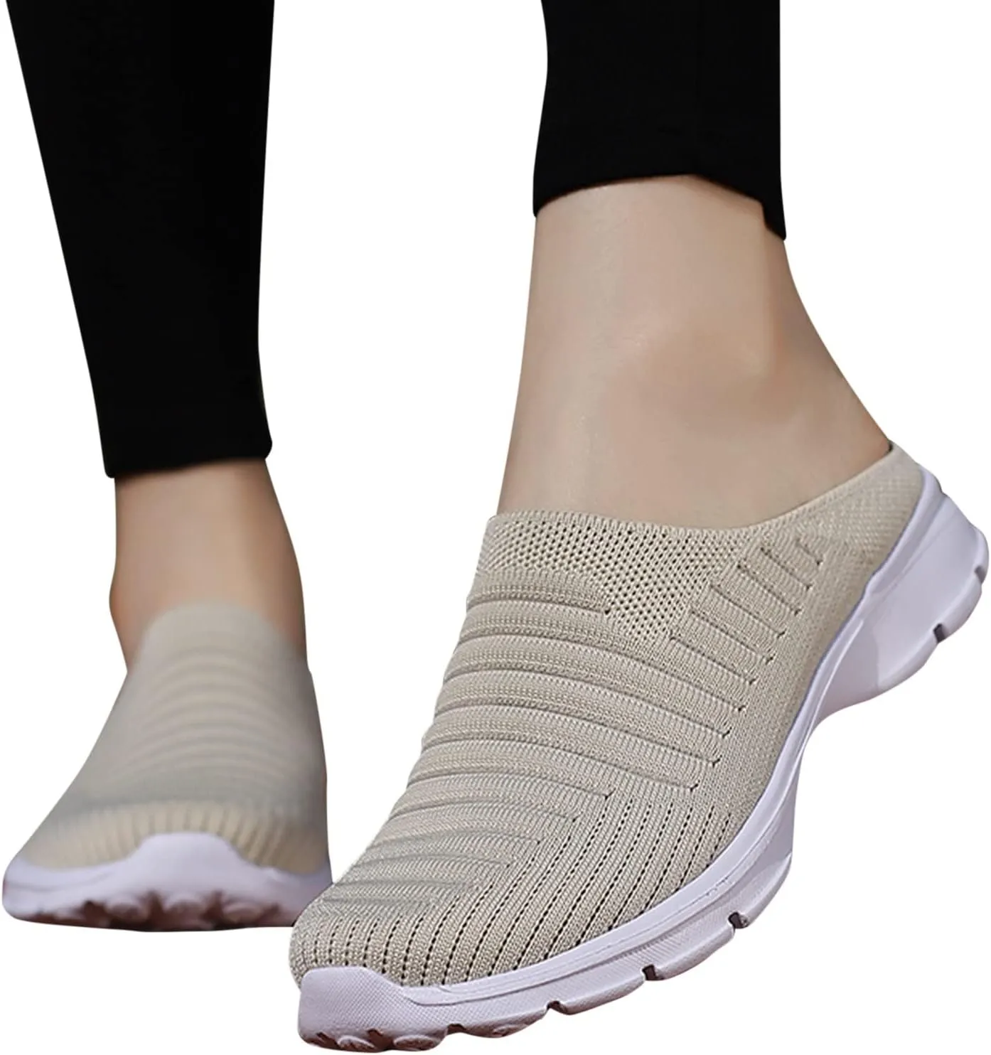 Women's Backless Slip on Mesh Sneakers Shoes Running Shoes for Men High Top Women's Shoes Casual Women Shoes Sneakers Red Tennis Shoe Loafers Dress Shoe