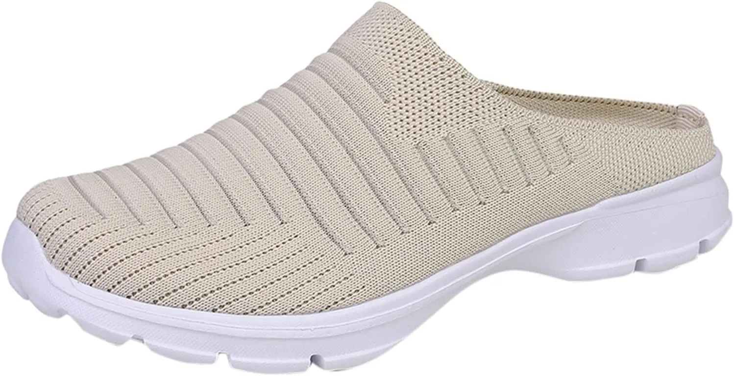 Women's Backless Slip on Mesh Sneakers Shoes Running Shoes for Men High Top Women's Shoes Casual Women Shoes Sneakers Red Tennis Shoe Loafers Dress Shoe