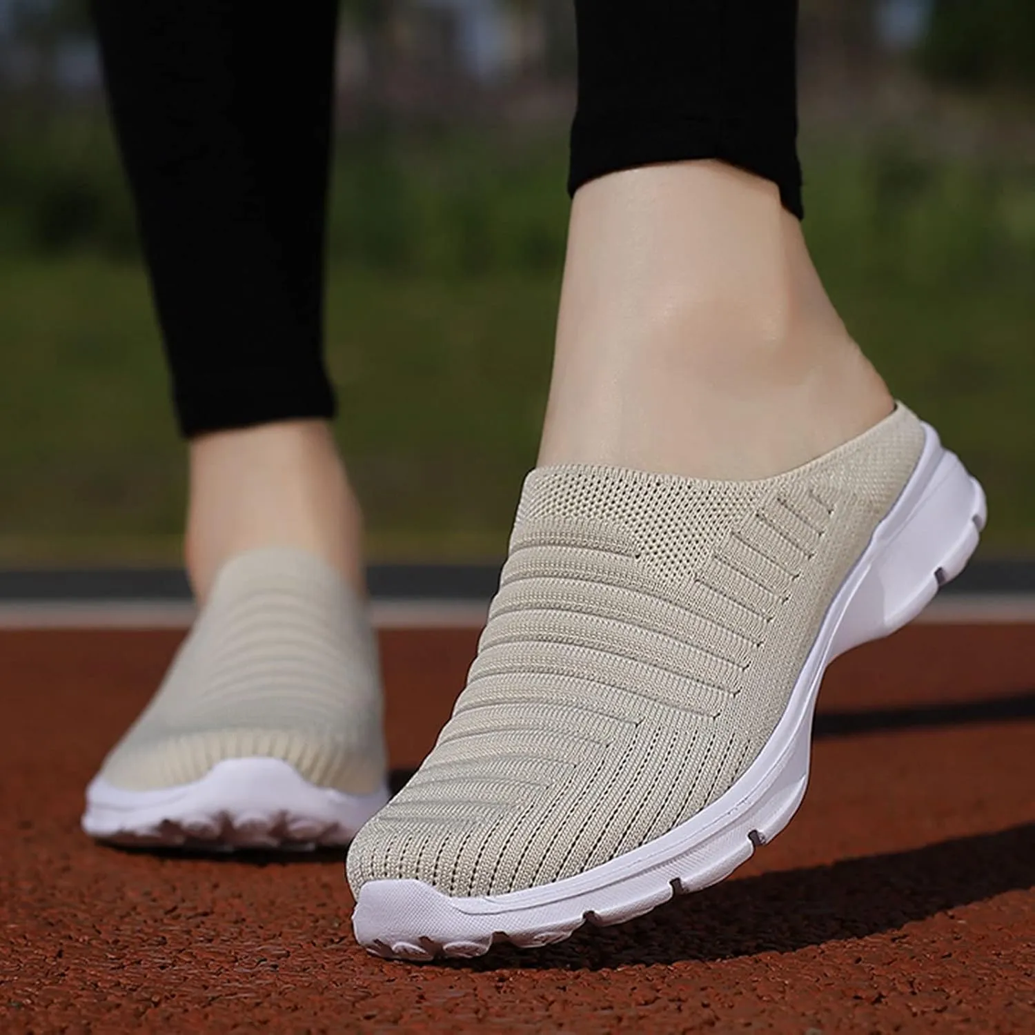 Women's Backless Slip on Mesh Sneakers Shoes Running Shoes for Men High Top Women's Shoes Casual Women Shoes Sneakers Red Tennis Shoe Loafers Dress Shoe