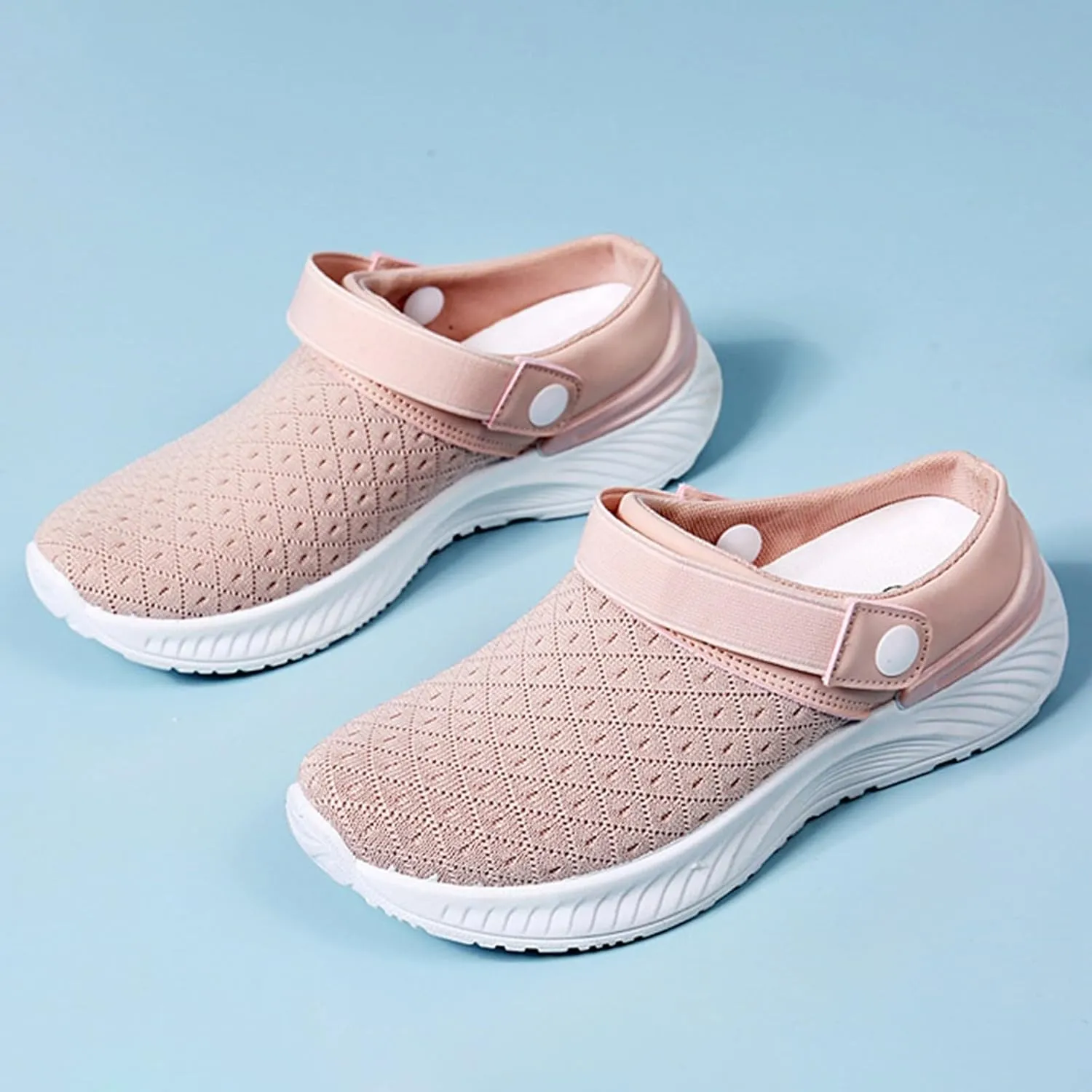 Women's Backless Slip on Mesh Sneakers Shoes Slip On Shoes Women Wide Width Women's Shoes Casual Fashion Sneakers 2025 Slip On Tennis Shoe Loafers Dress Shoe
