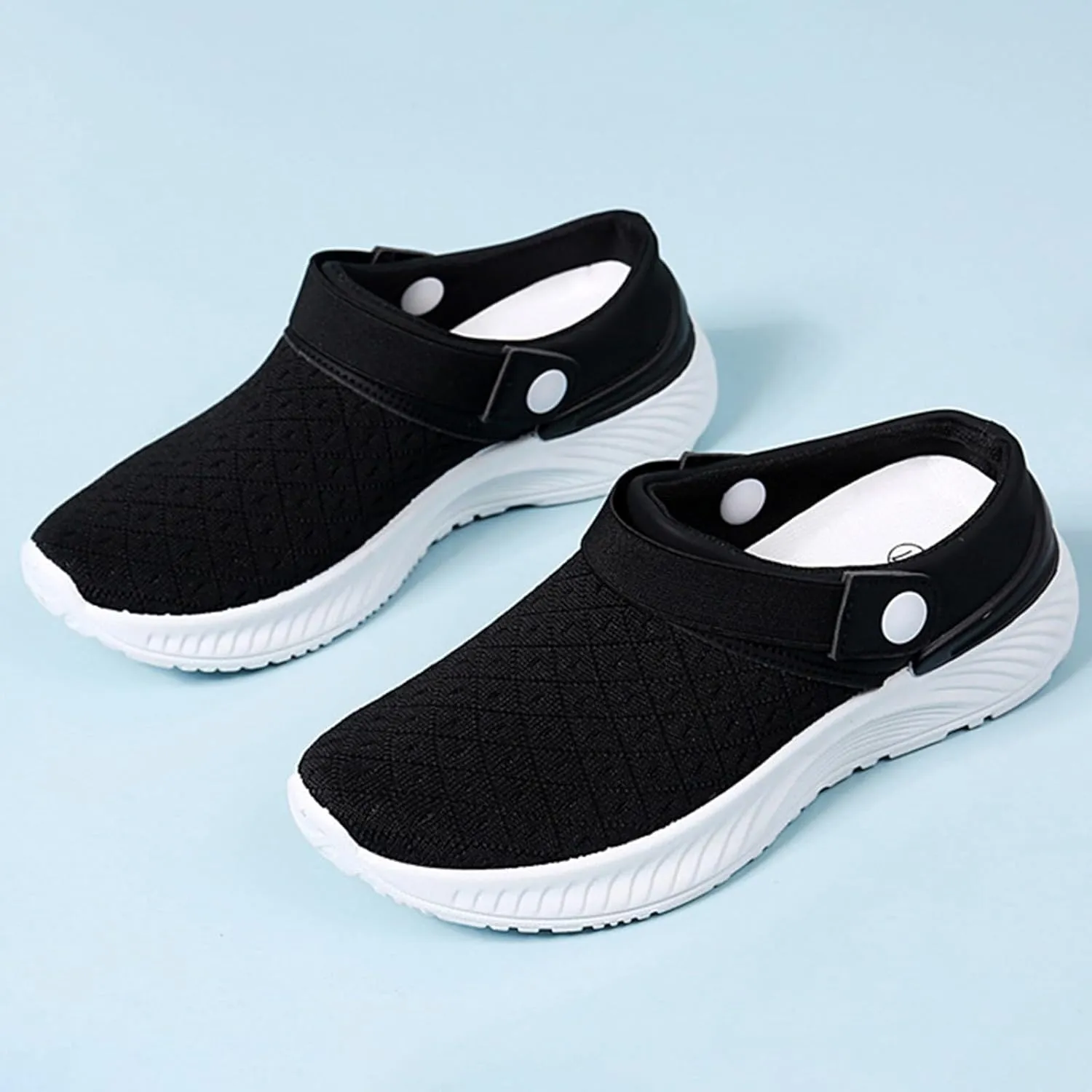 Women's Backless Slip on Mesh Sneakers Shoes Slip On Shoes Women Wide Width Women's Shoes Casual Fashion Sneakers 2025 Slip On Tennis Shoe Loafers Dress Shoe