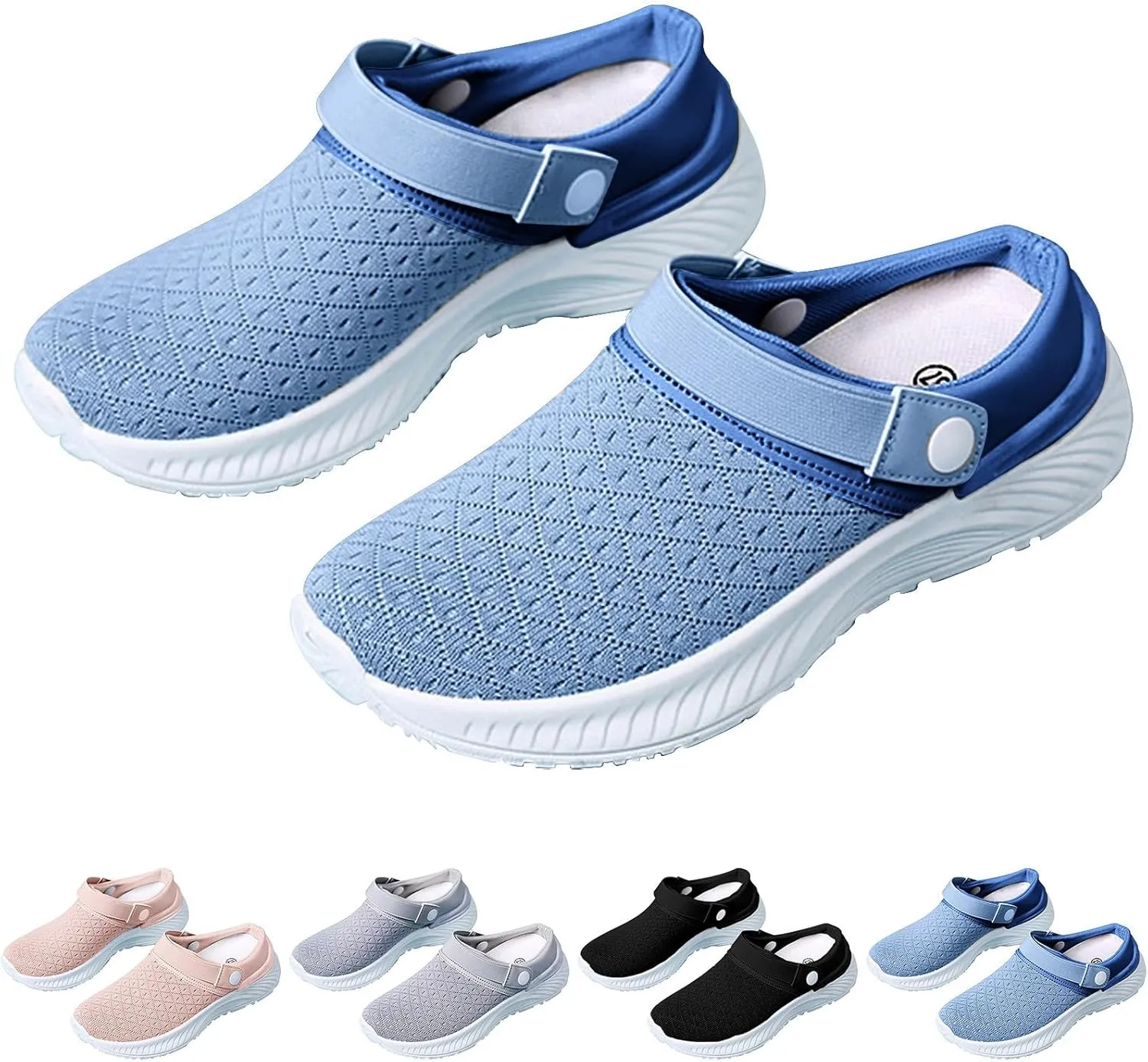 Women's Backless Slip on Mesh Sneakers Shoes Slip On Shoes Women Wide Width Women's Shoes Casual Fashion Sneakers 2025 Slip On Tennis Shoe Loafers Dress Shoe