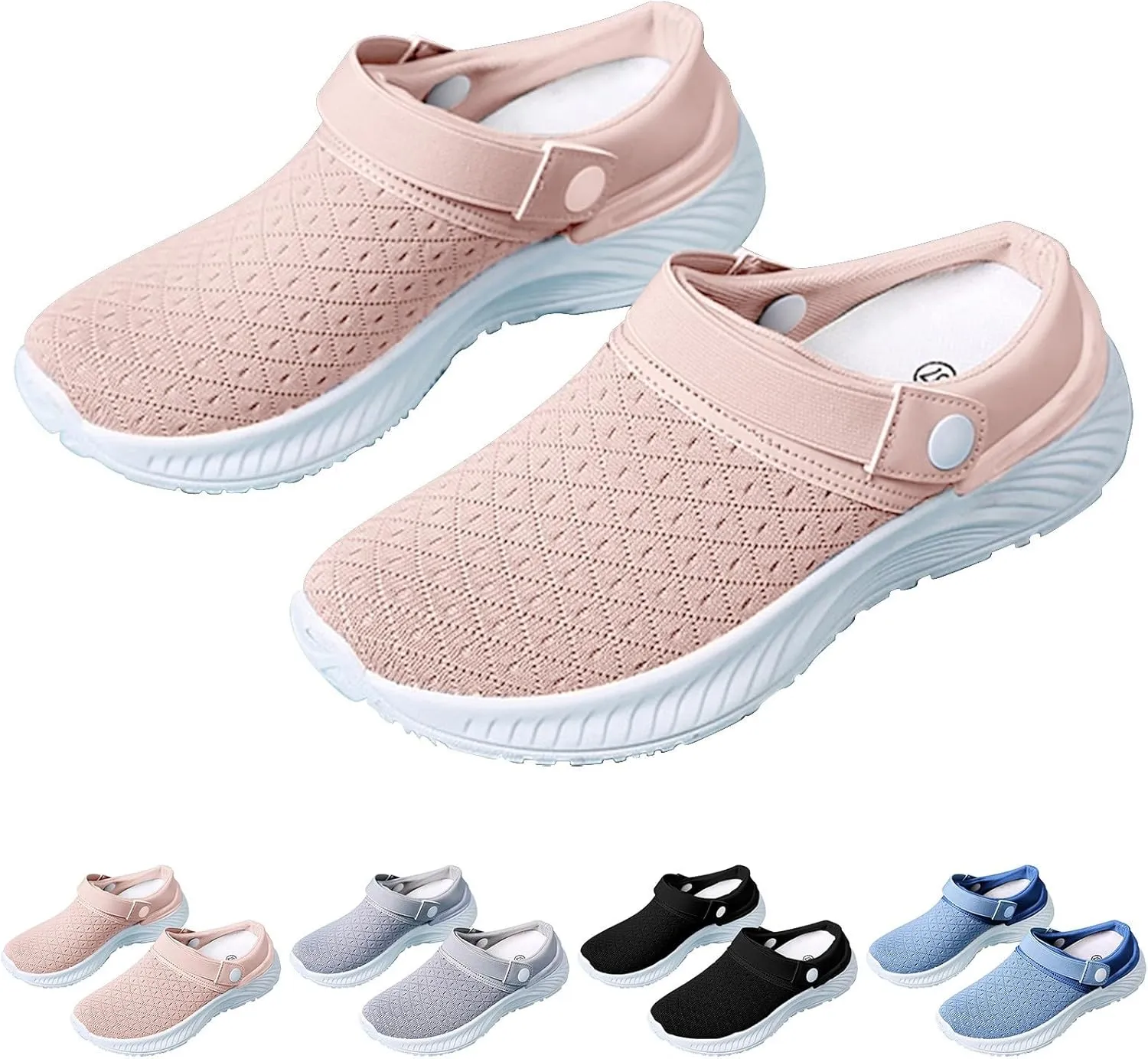Women's Backless Slip on Mesh Sneakers Shoes Slip On Shoes Women Wide Width Women's Shoes Casual Fashion Sneakers 2025 Slip On Tennis Shoe Loafers Dress Shoe