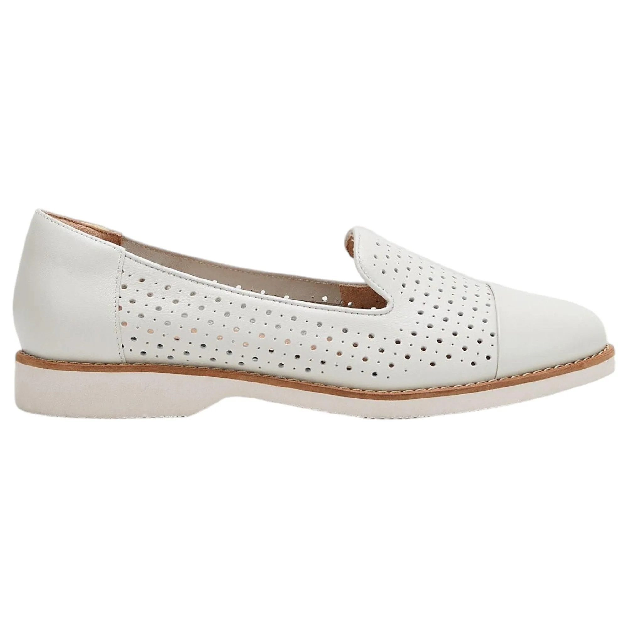 Womens Hush Puppies Demi Flats Ecru