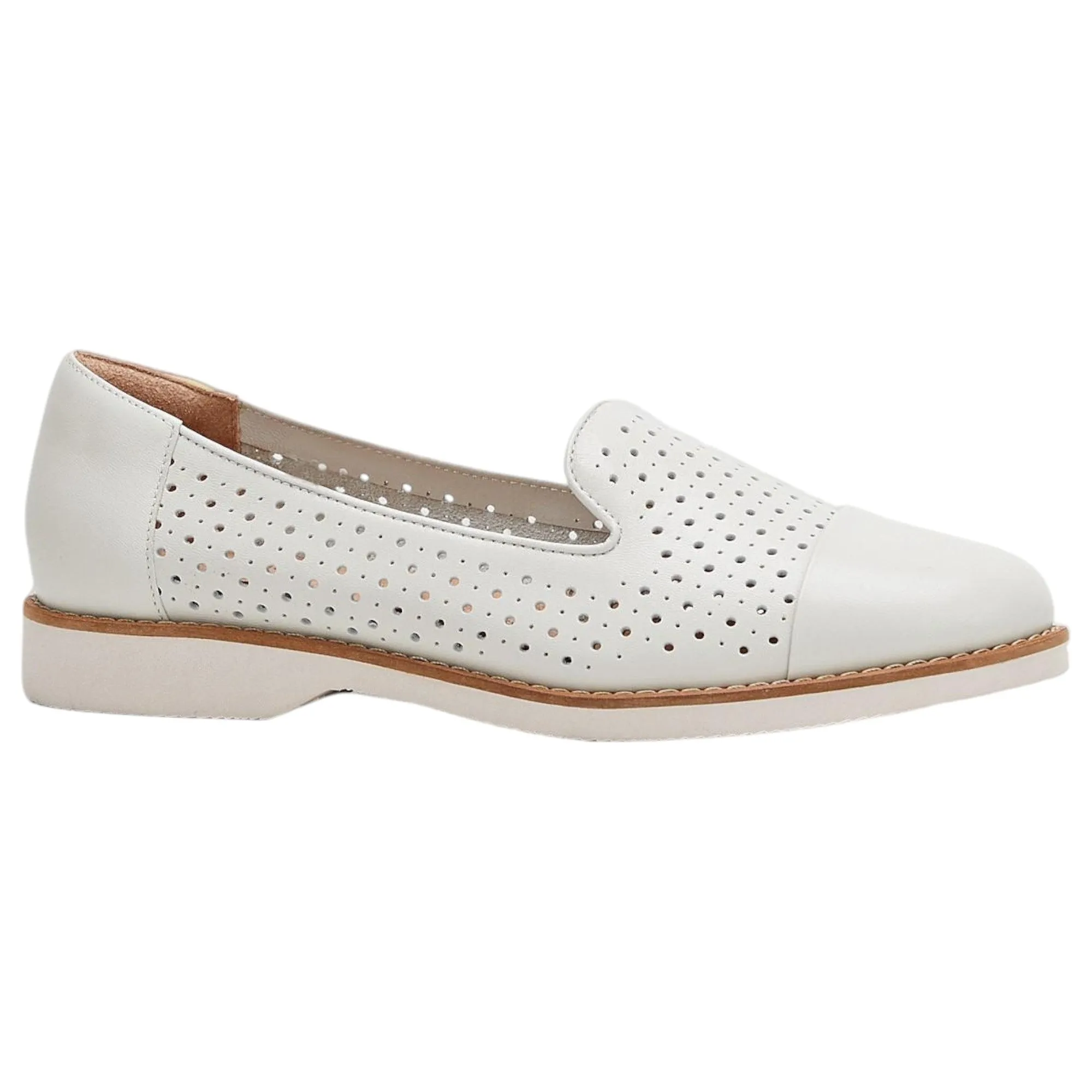 Womens Hush Puppies Demi Flats Ecru