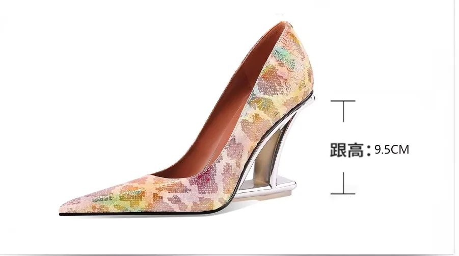 Women's Pointed Toe Pumps - Women's Totem Slip-On Shallow Pointed Toe Shaped Heel Pumps