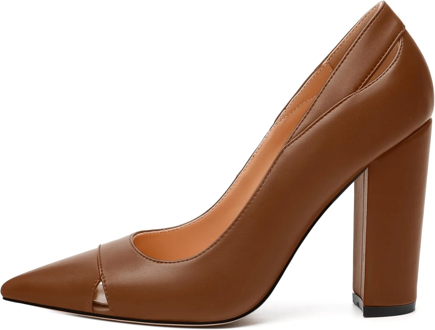 Women's Pumps, Pointed Toe High Heels Shoes for Women, Fashion Classic Pointed Toe High Chunky Heel Dress Pump Shoes