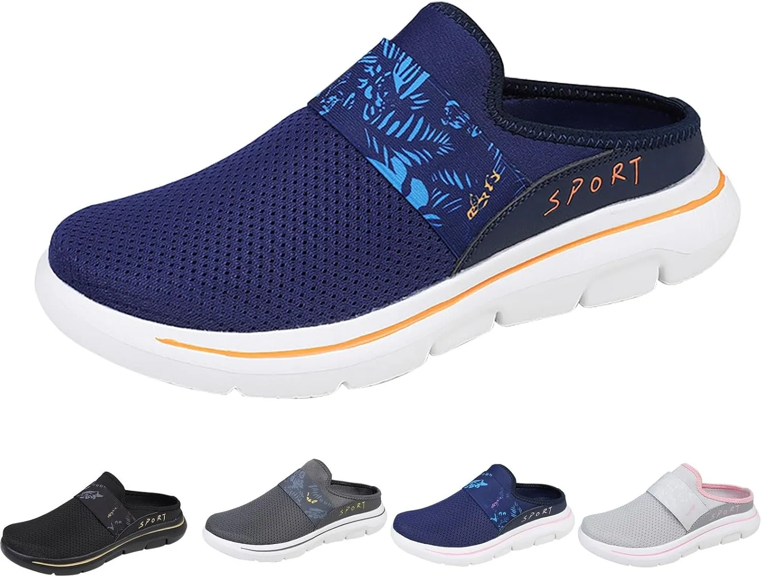 Women's Slip-on Mule Sneakers Lightweight Mens Tennis Shoes Loafers Casual Dress Shoes Black Platform Sneaker Brown Tennis Shoe Loafers Casual Slip On