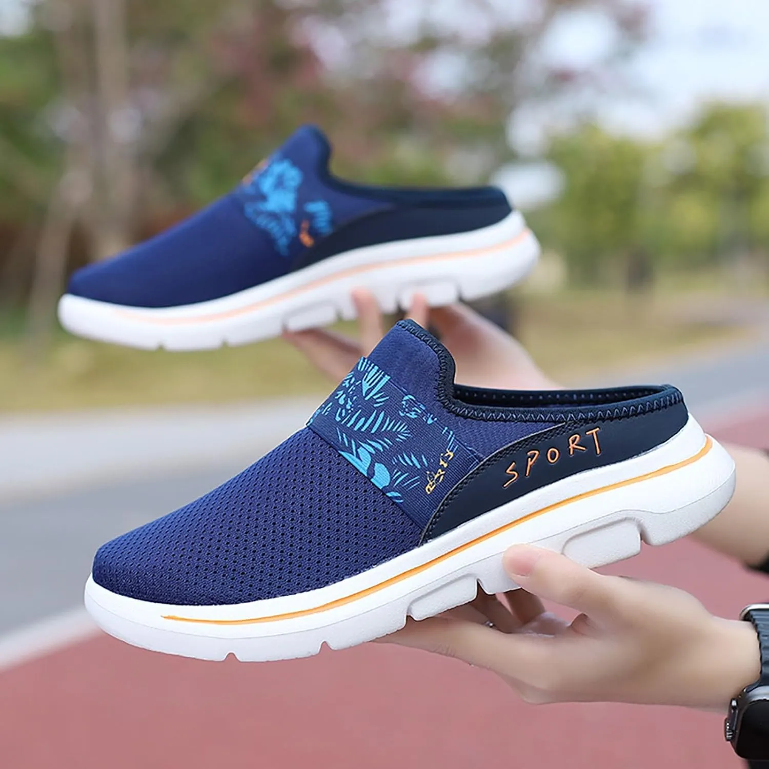 Women's Slip-on Mule Sneakers Lightweight Mens Tennis Shoes Loafers Casual Dress Shoes Black Platform Sneaker Brown Tennis Shoe Loafers Casual Slip On