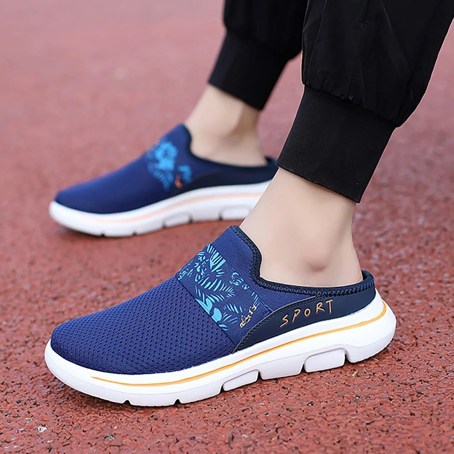 Women's Slip-on Mule Sneakers Lightweight Mens Tennis Shoes Loafers Casual Dress Shoes Black Platform Sneaker Brown Tennis Shoe Loafers Casual Slip On