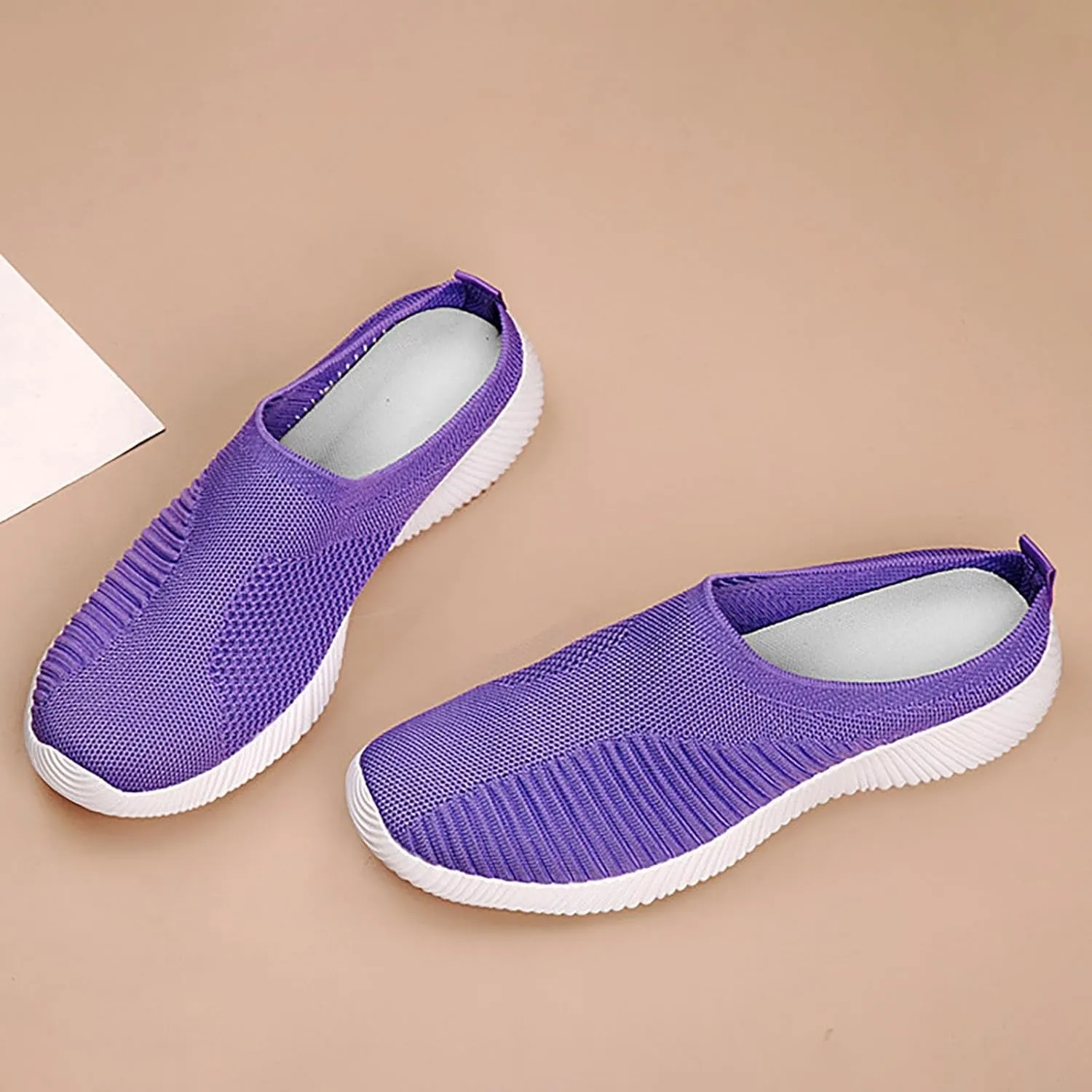 Women's Slip-On Orthopedic Arch Support Backless Tennis Shoes Womens Winter Shoes Dressy Casual High Top Sneakers Slip On Tennis Shoe Loafers Casual Slip On
