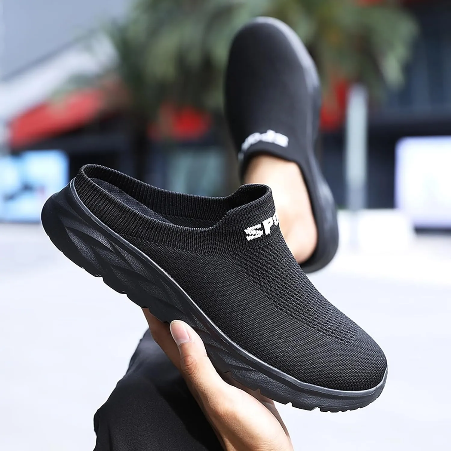 Womens Summer Breathable Mesh Slippers Mens Dress Shoes Mesh Casual Work Shoes White Platform Sneakers Platform Tennis Shoe Cross Trainer Shoe