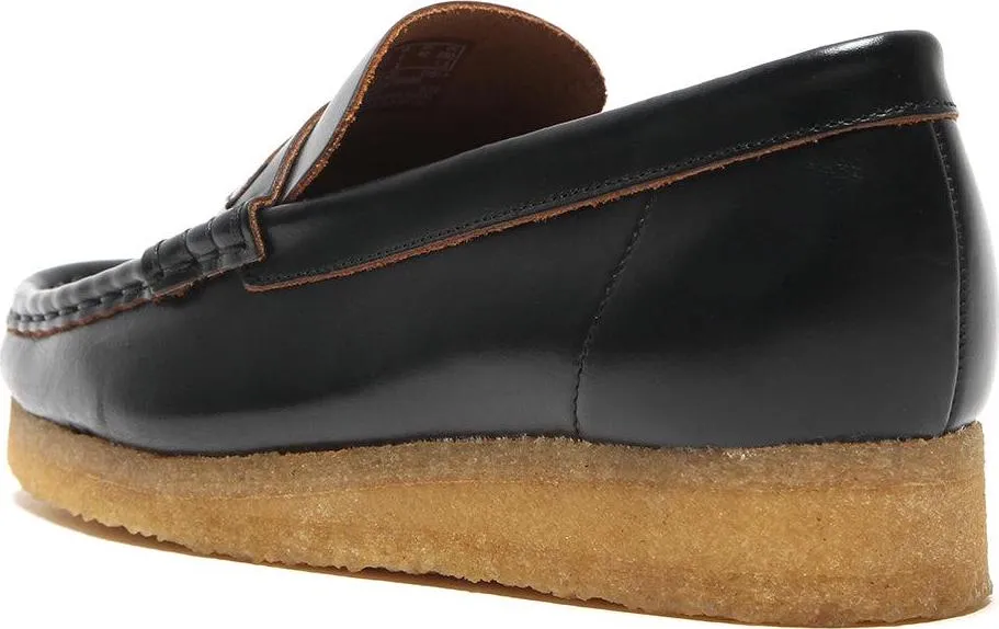 Women's Wallabee Loafer Black Smooth Leather