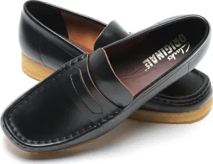 Women's Wallabee Loafer Black Smooth Leather