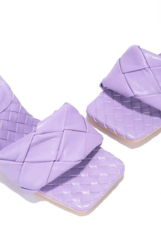 Woven Mule in Lavender