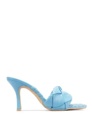 Woven Mule in Sky Blue