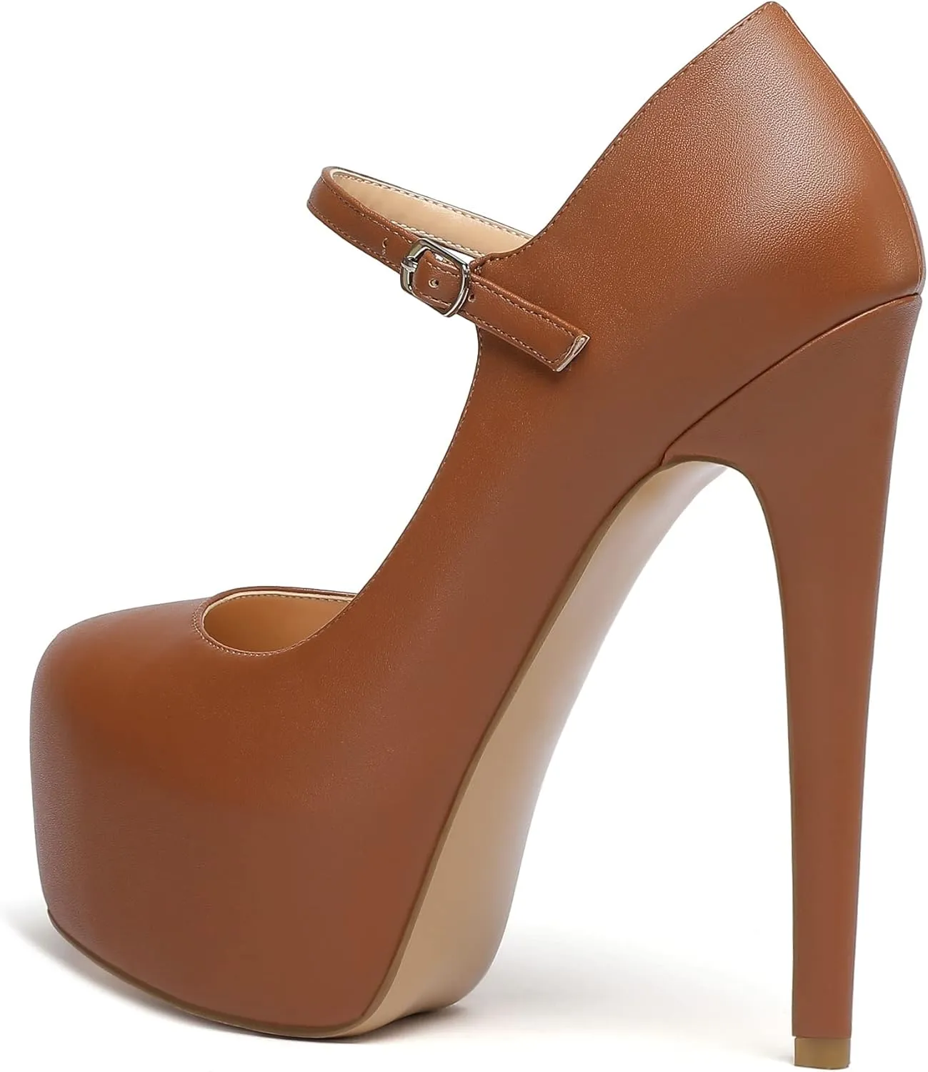 YODEKS Sexy Mary Jane Pointed Toe Platform High Heel Stiletto Pumps Ankle Strap Wedding Party Dress Shoes