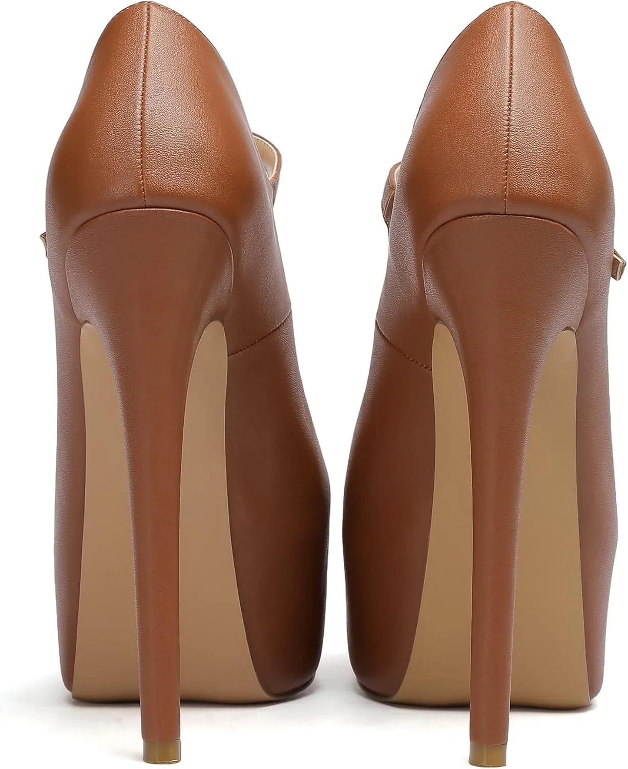 YODEKS Sexy Mary Jane Pointed Toe Platform High Heel Stiletto Pumps Ankle Strap Wedding Party Dress Shoes
