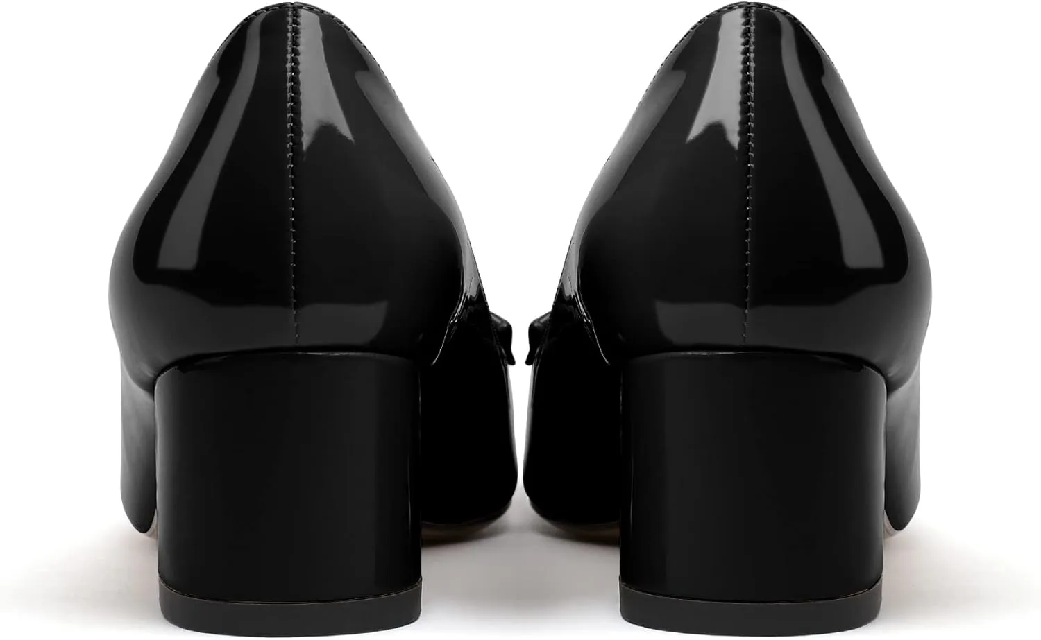 YODEKS Women's Chunky Heel Pumps Low Block Heel Pointed Toe Slip on Dress Pump Shoes for Work Casual Daily Life Party Dress Shoes