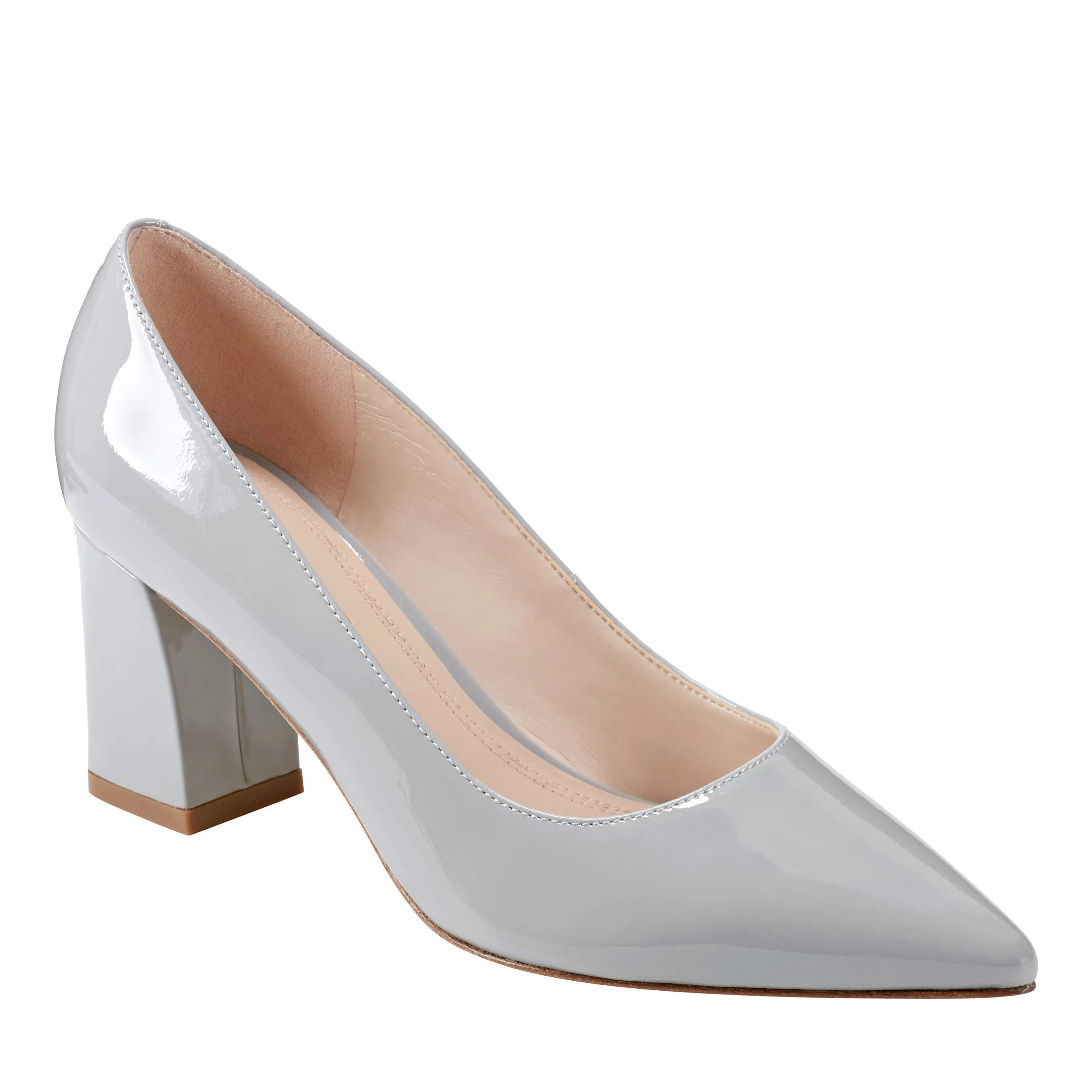 Zala Block Heel Pointy Toe Pump