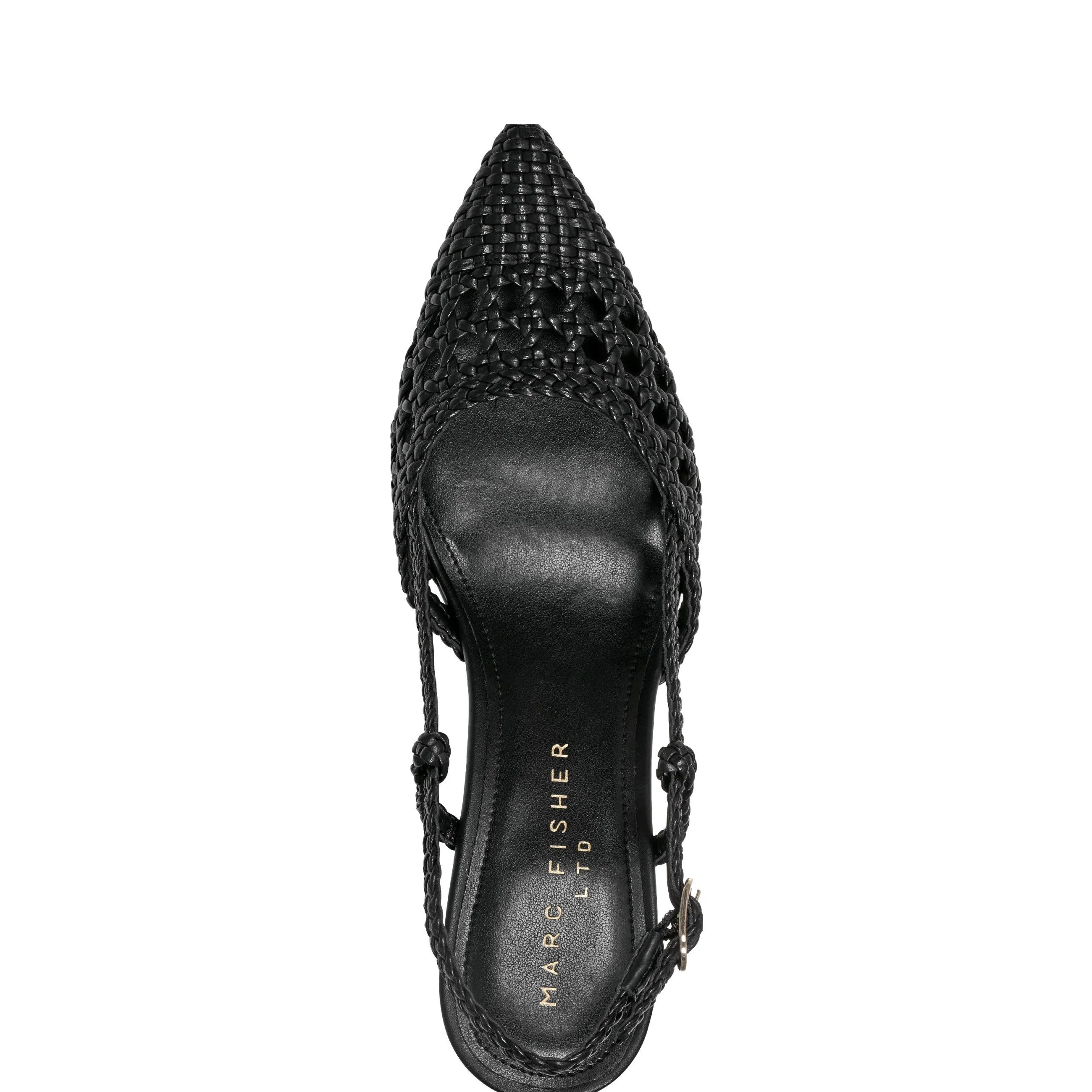Zunnie Block Heel Woven Slingback Pump